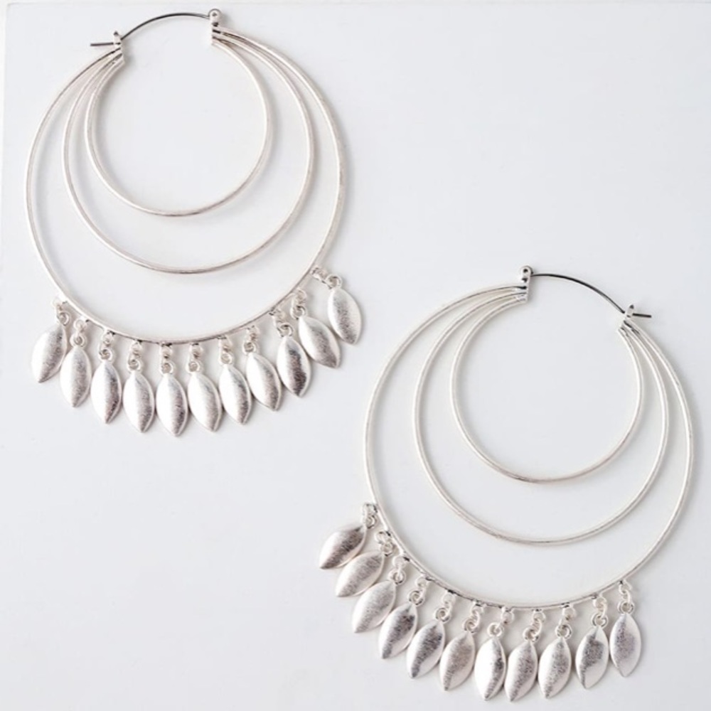 Silver Hoop Earrings